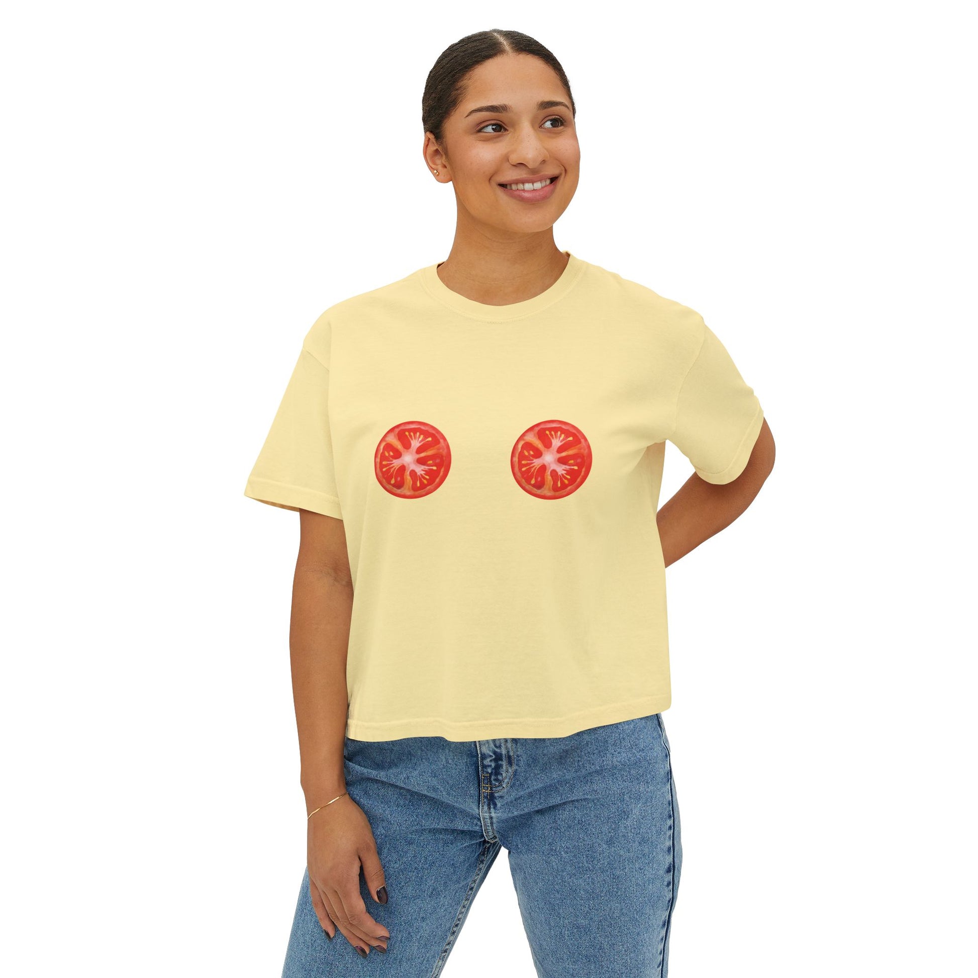 Tomato Tatas Boxy Tee