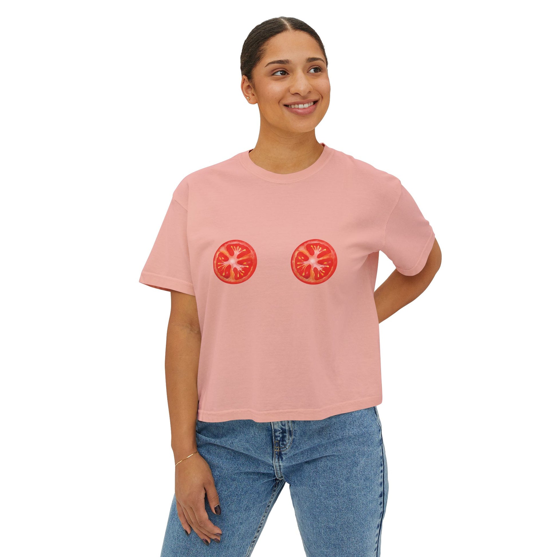 Tomato Tatas Boxy Tee
