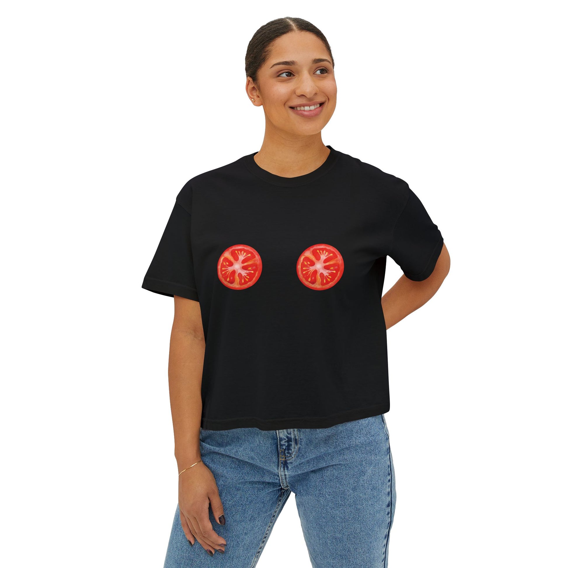 Tomato Tatas Boxy Tee