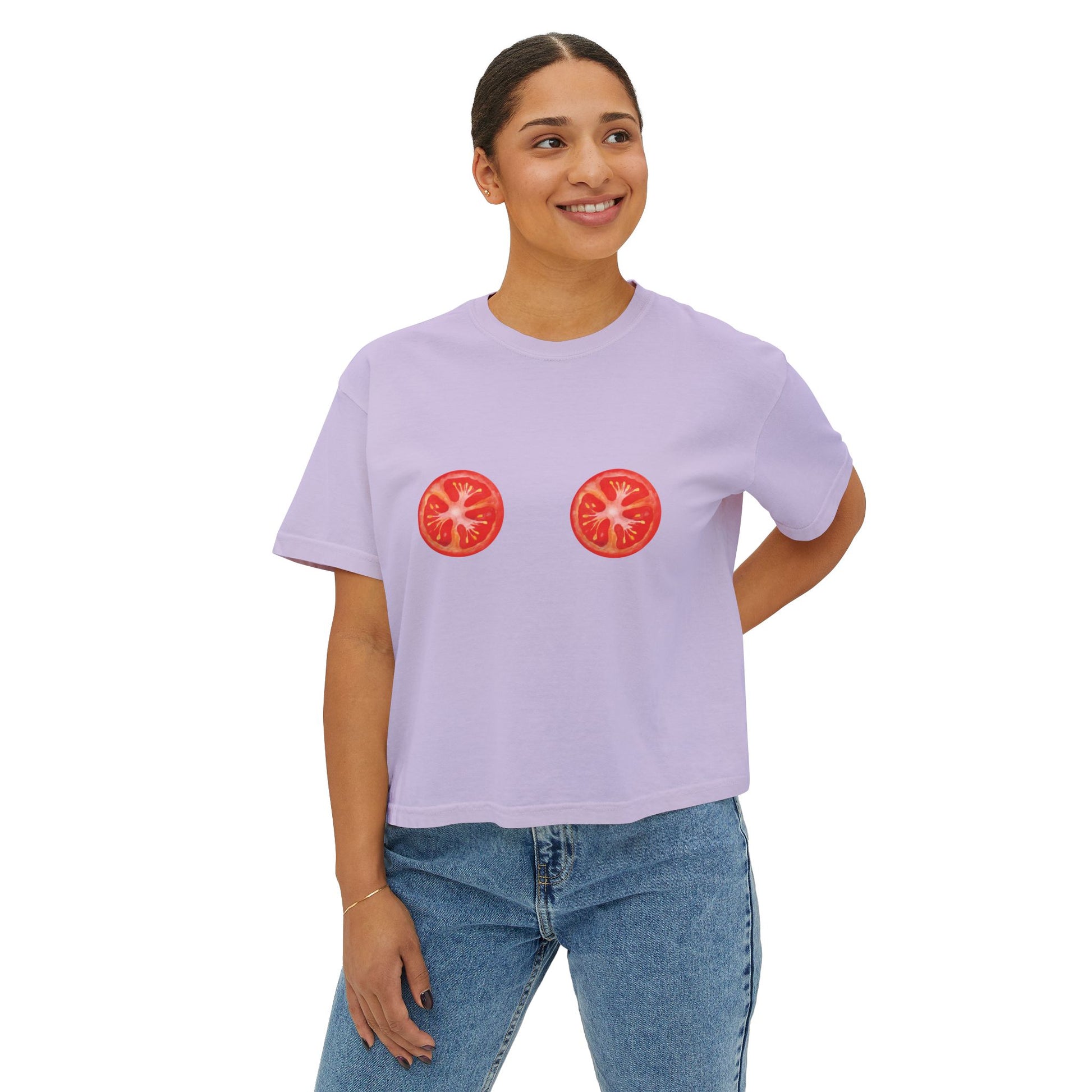 Tomato Tatas Boxy Tee