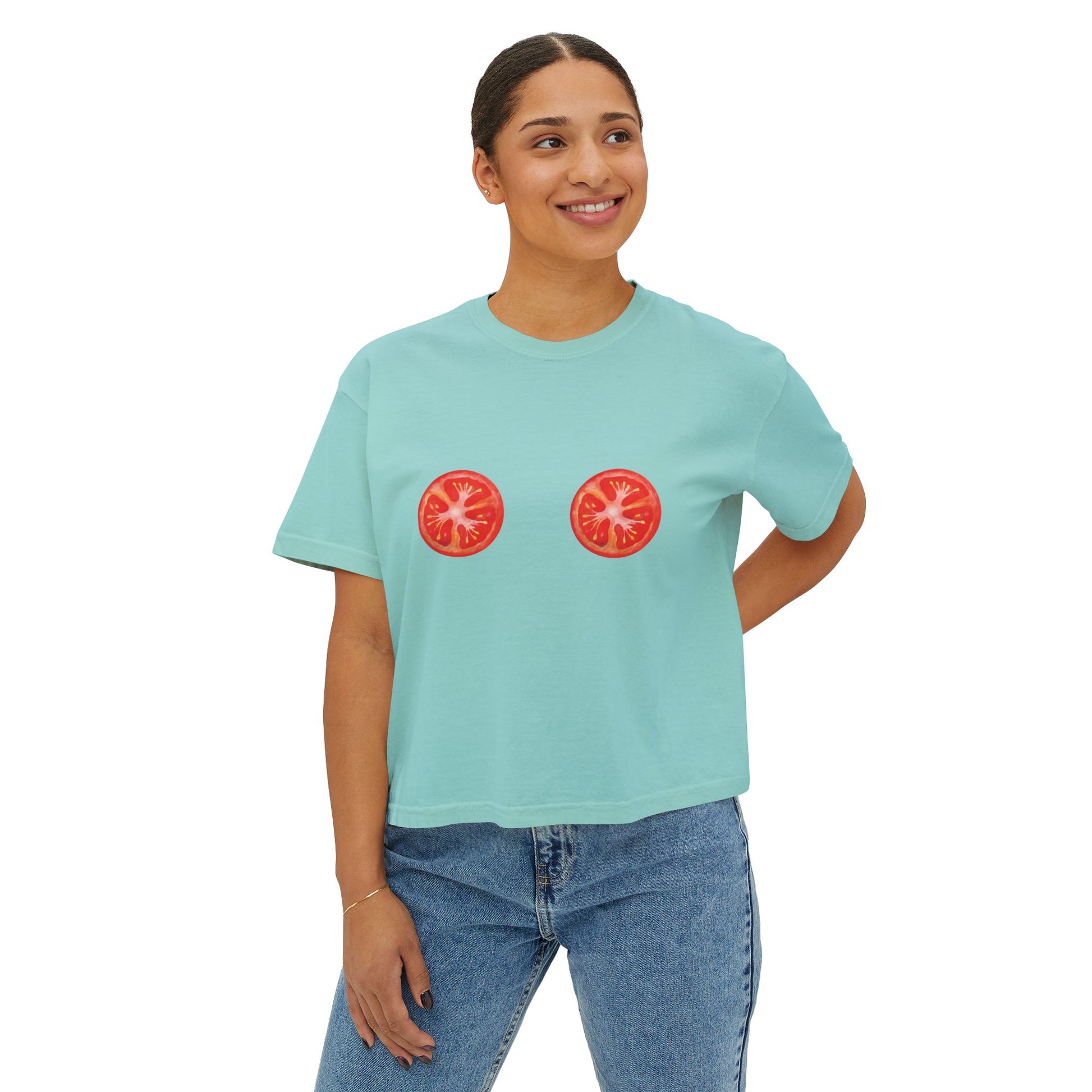 Tomato Tatas Boxy Tee